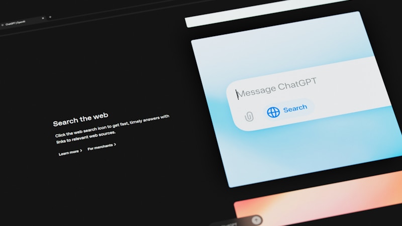 A chatbot interface answering a question on a screen